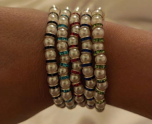 Bracelet de perle blanche